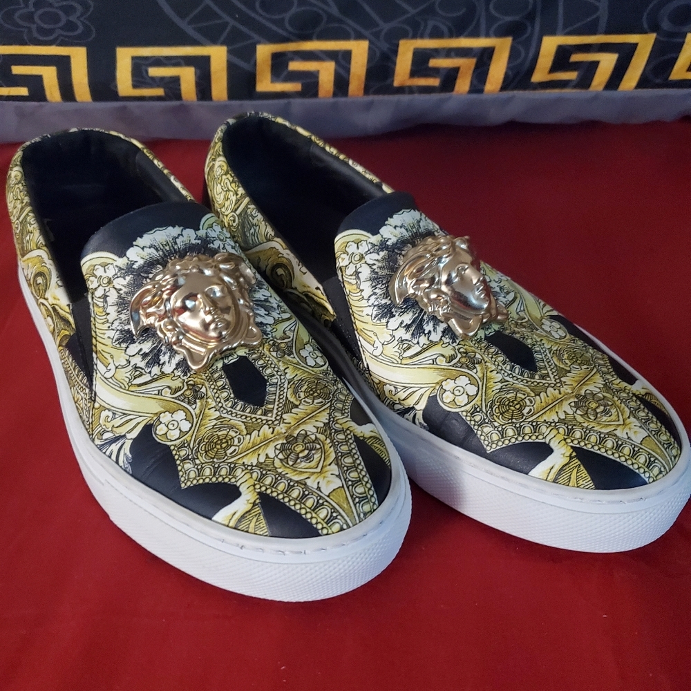 Authentic Vintage Versace Slip ons